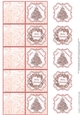 CHRISTMAS ROSE GOLD FOLDING 2.3 GIFT TAGS