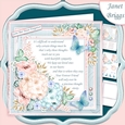 SYMPATHY VERSE in Pastels 7.5 Decoupage & Insert Mini Kit