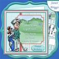 GOLF THE PASSING YEARS 7.5 Decoupage & Insert Kit