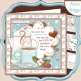 YOU CAN BUY COFFEE Humorous 7.5 Decoupage & Insert Kit