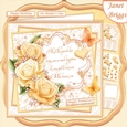 GOLDEN ROSES & VERSE 7.5 Decoupage & Insert Kit