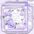 LAVENDER ROSES & VERSE 7.5 Decoupage & Insert Kit