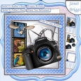 CAMERA SNAPSHOTS BIRD WATCHING 7.5 Decoupage & Insert Mini Kit