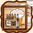 YOU CAN BUY BEER Humorous 7.5 Decoupage & Insert Mini Kit with ages