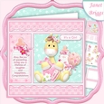 NEW BABY GIRL GIRAFFE 7.5 Decoupage & Insert Mini Kit