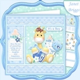 NEW BABY BOY GIRAFFE 7.5 Decoupage & Insert Mini Kit