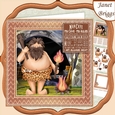 MAN CAVE RULES Humorous 7.5 Decoupage & Insert Mini Kit