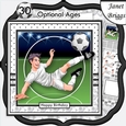 FOOTBALL STRIKER 7.5 WHITE KIT Soccer Decoupage Ages & Insert