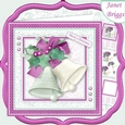 CHRISTMAS HOLLY BELLS PLUM 7.5 Decoupage & Insert Mini Kit