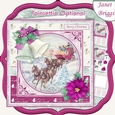 CHRISTMAS BELLS & STAGECOACH 7.5 Decoupage & Insert Kit