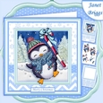 CANDY CANE PENGUIN 7.5 Decoupage & Insert Mini Kit