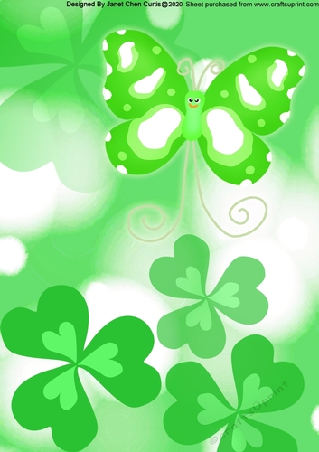 butterfly in a refreshing green garden