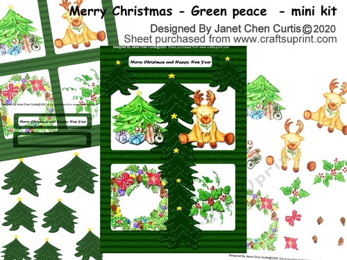 merry Christmas-green peace-mini kit