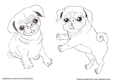 Percy Pug-1 Digital Stamping