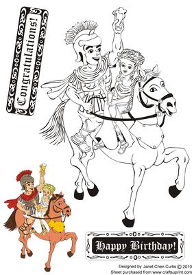Roman Festival Digital Stamping
