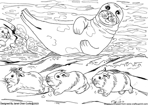 wild isle adventure 4-guinea pig and seal