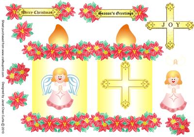 Christms Candle and a Cute Angel