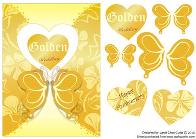Butterflies Golden Wedding Anniversary