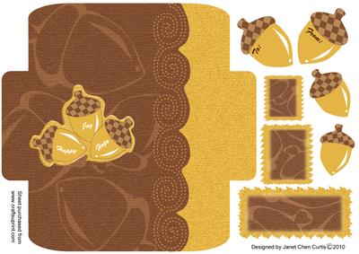 It's Autumn - Acorn Money Wallet