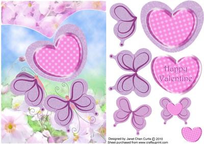Butterflies Happy Valentine