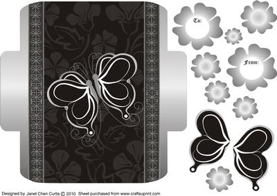 Black Magic and Butterflies- Money and Gift Wallet