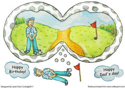 Have Fun with Golf-shaped Card