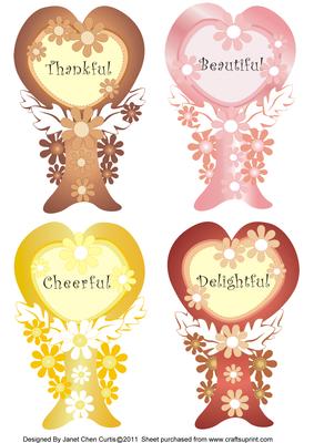 Collection of Apple Blossoms Bookmarks