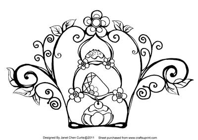 Cake Stand Wall Decor-digital Stamping