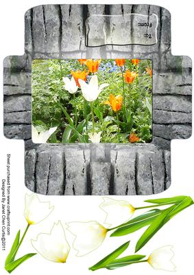 A Beautiful Tulips Garden-money and Gift Wallet