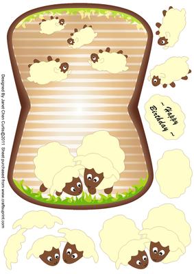 Woolly Love Wobble Card