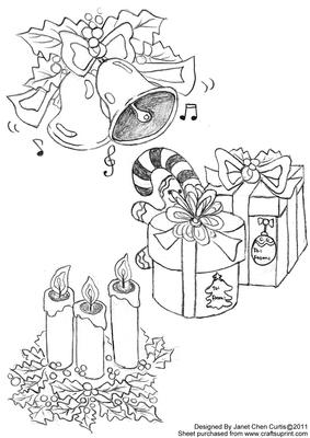 Christmas Gifts and Decorations-digital Stamps
