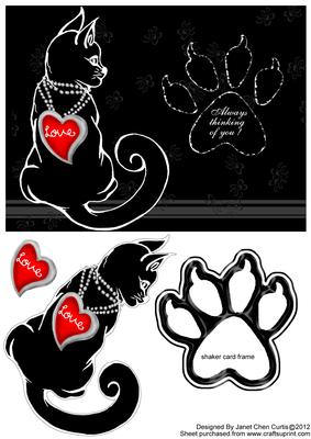 Cool Cat-carry Your Love-quick& Shaker Card