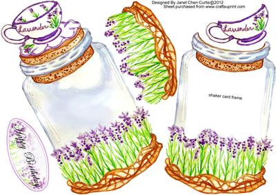 Lavender Tea Bottle-toppers&shaker