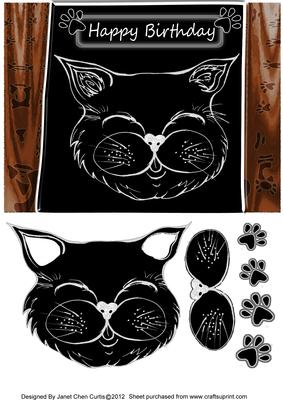 Cool Cat-happy Birthday to You Quick Card