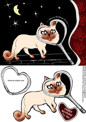 Cool Cat-just for You Quick & Shaker Card