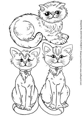 Cute Cats' Fellowship-digi Stamps
