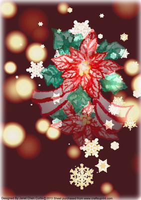 Merry Christmas-poinsettia