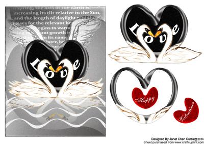 Beautiful Swans in Love-quick&shaker