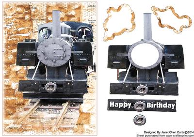 Steam Train Journey-quick and Shake Card