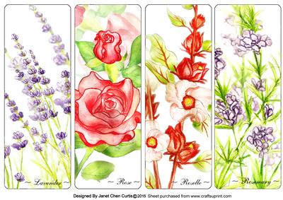 My Herbal Garden Bookmarks