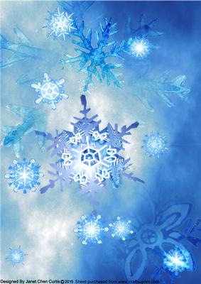 Blue Christmas- Snowflakes