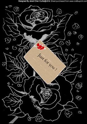 A Love Letter with Romantic Roses