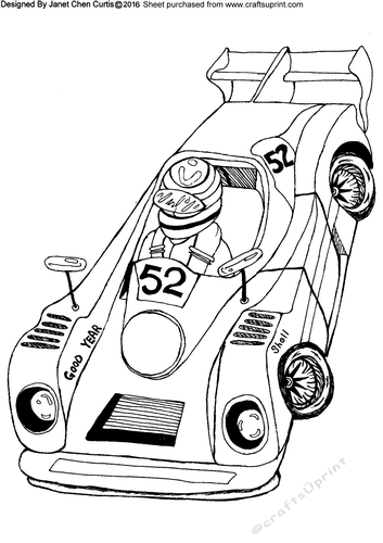 a sportive race car