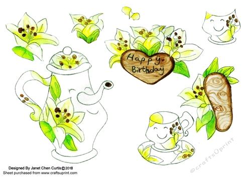 happy lily teapot