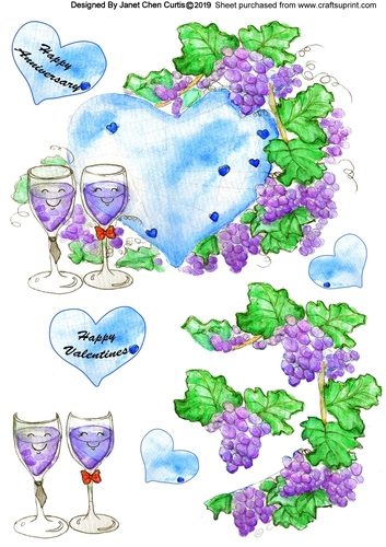 grapes and wine glass