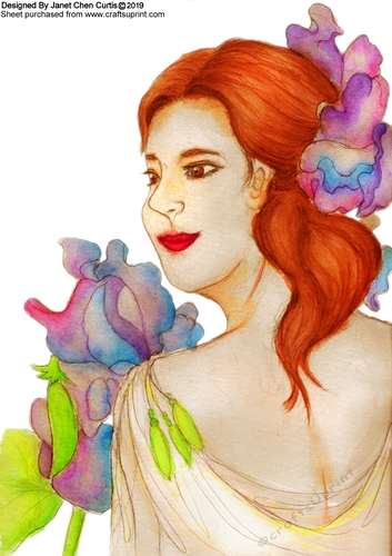 floral ladies- sweet pea