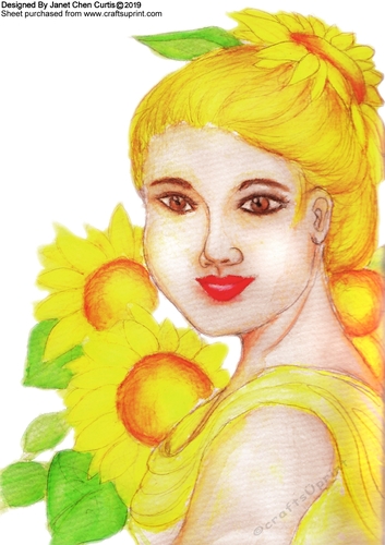 floral ladies-sunflower