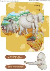 Elephants in Journey Gift Vouchers/money Wallet
