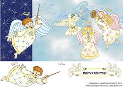 A Cute Angel Conducting a Christmas Carol