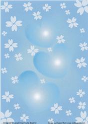 Pure Love-sky Blue Flowers Background